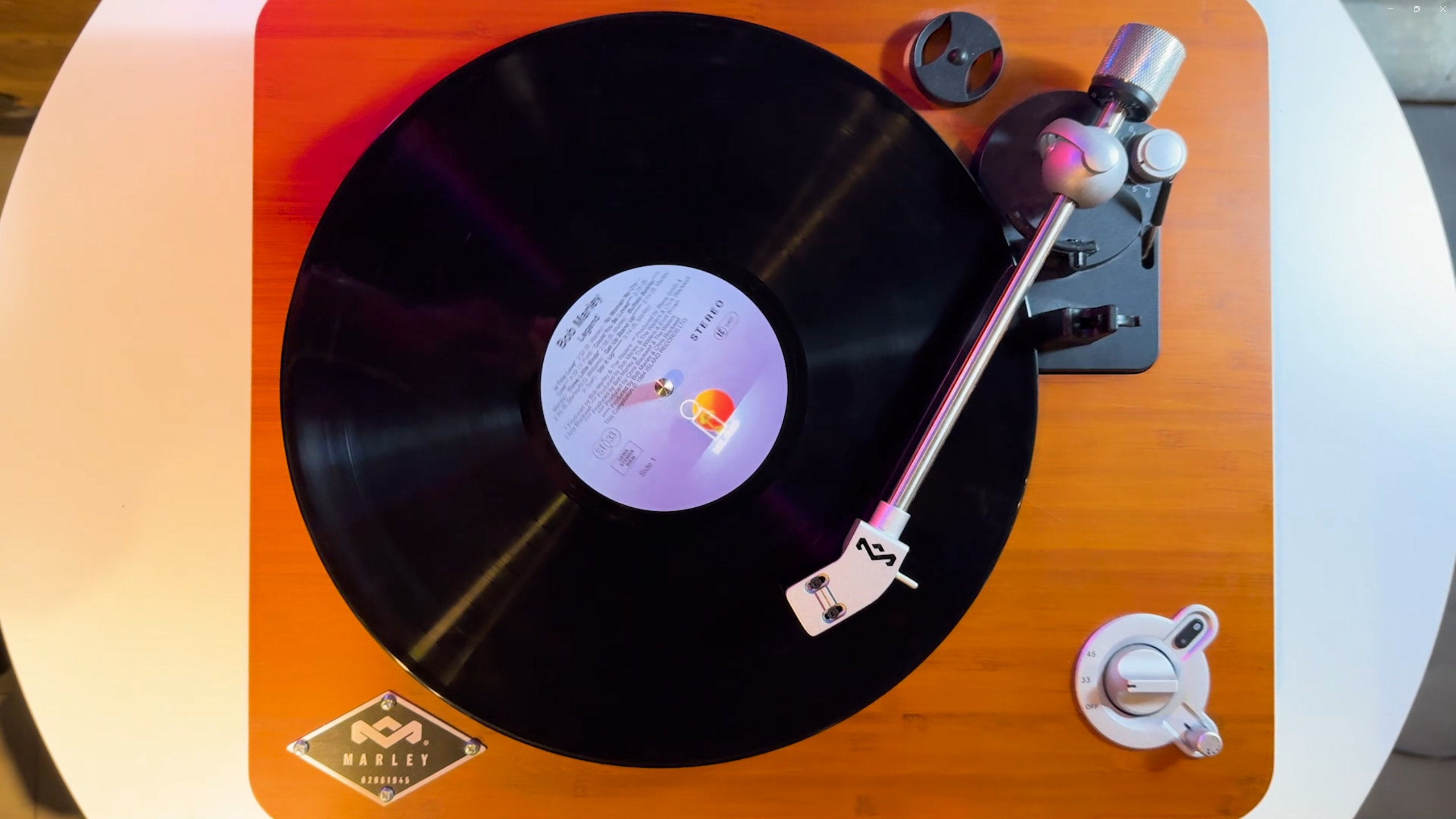 Plateau de tournage pour B-roll d'un vinyle